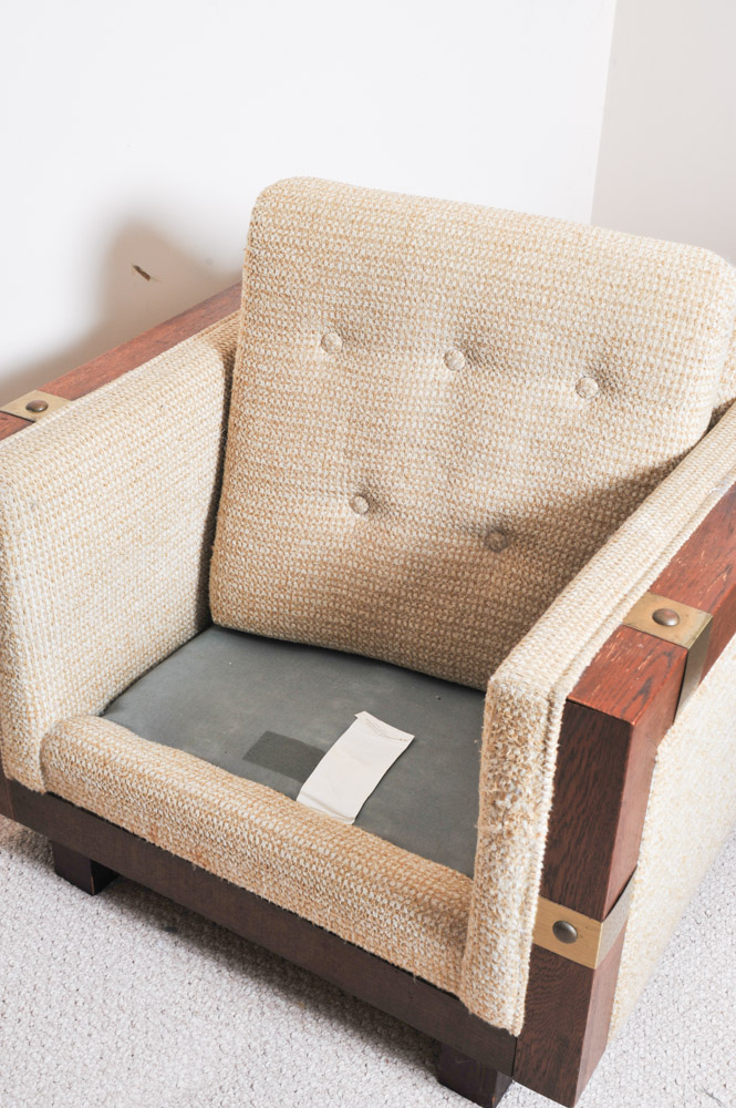Vintage Woodframe Armchair