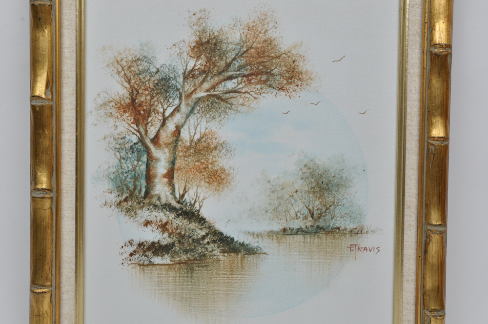 T. Travis Signed Oil on Canvas