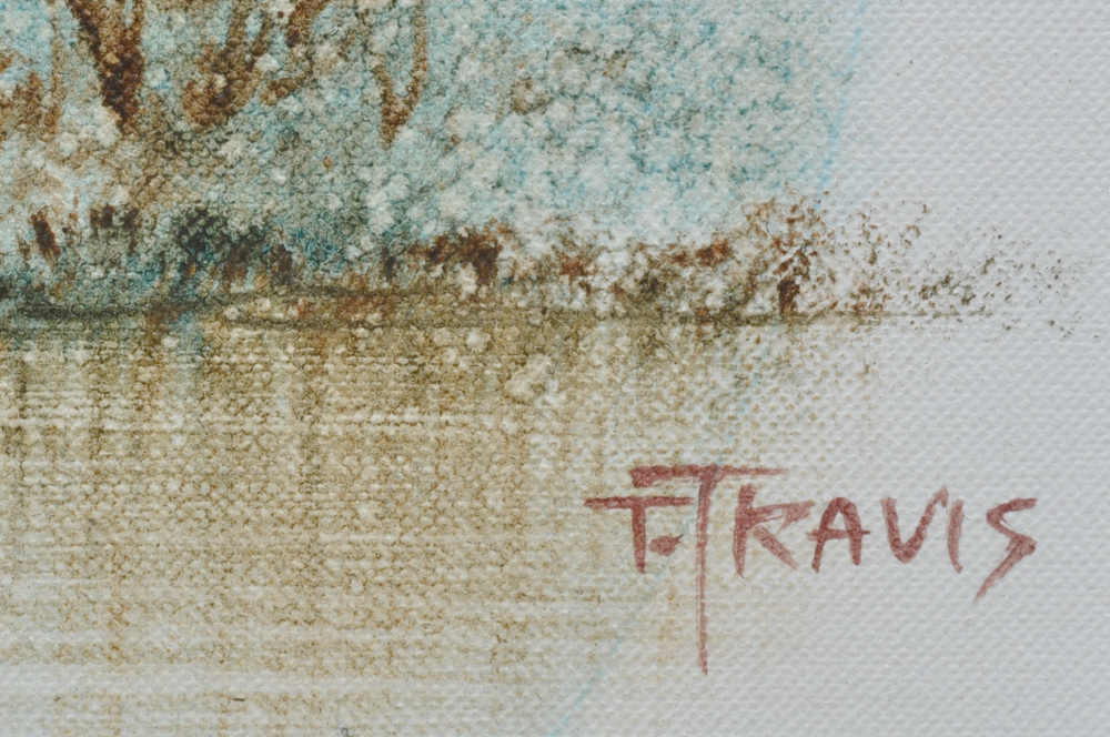 T. Travis Signed Oil on Canvas