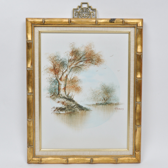 T. Travis Signed Oil on Canvas