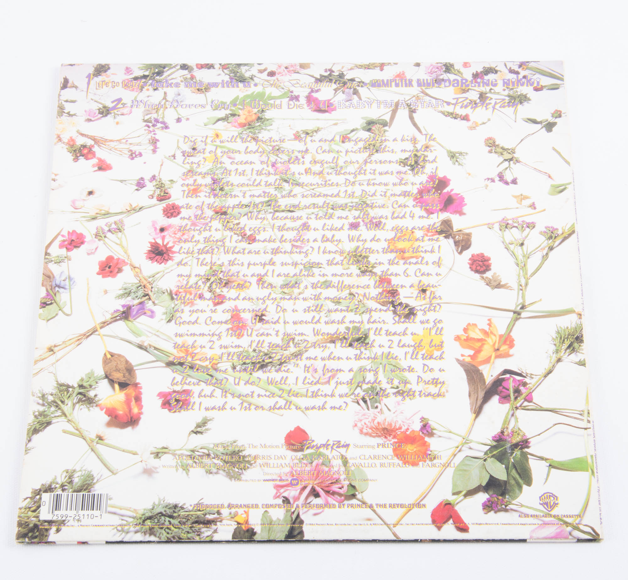 "Purple Rain" Vinyl LP by Prince and the Revolution First Pressing