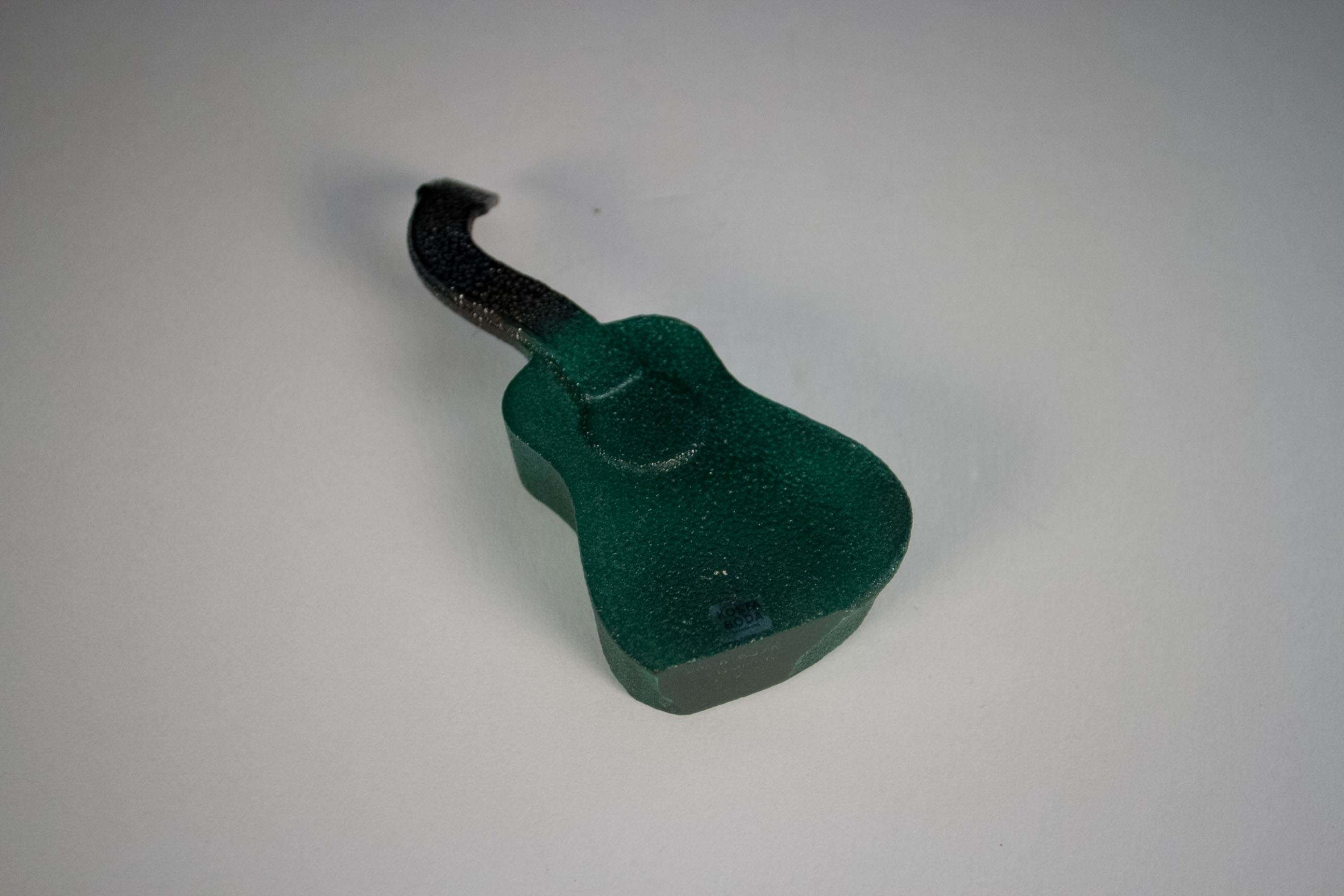 Kosta Boda Green Glass Guitar