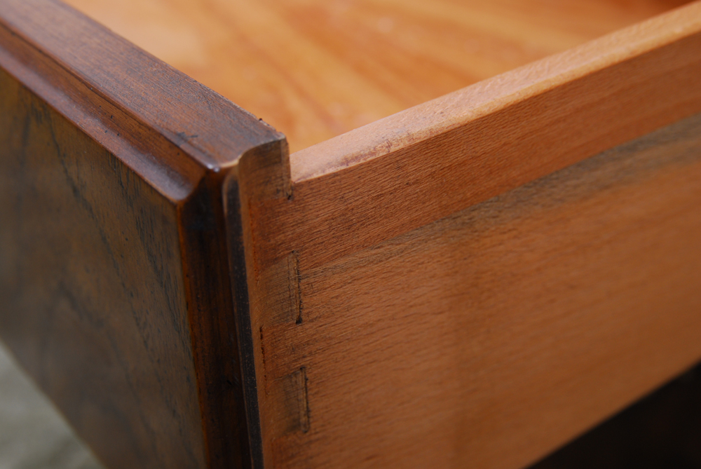 Drexel "Accolade" Campaign Style Oak Side Table