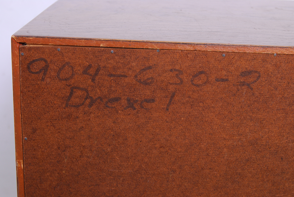 Drexel "Accolade" Campaign Style Oak Side Table