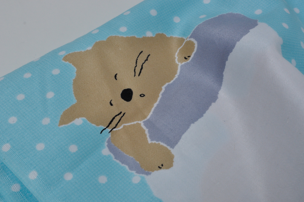 Japanese "Roly Poly Cat In The Pocket" Children's Fabric