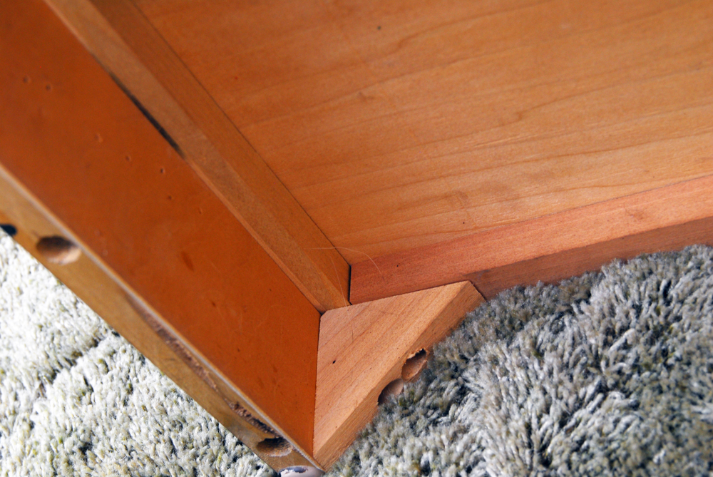 Drexel "Accolade" Campaign Style Oak Side Table