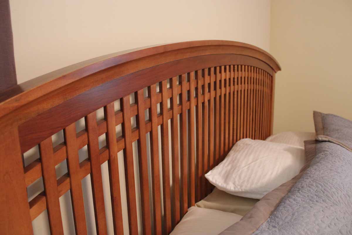 Mission Style King-Size Bed Frame