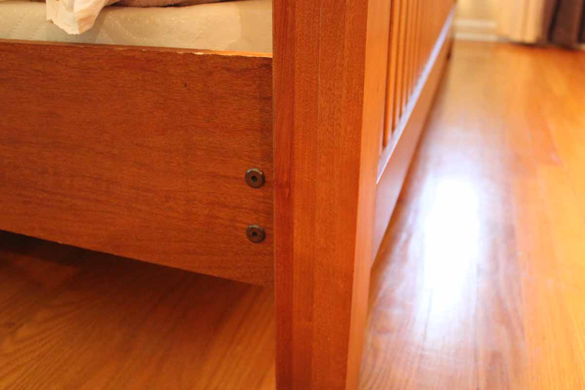 Mission Style King-Size Bed Frame