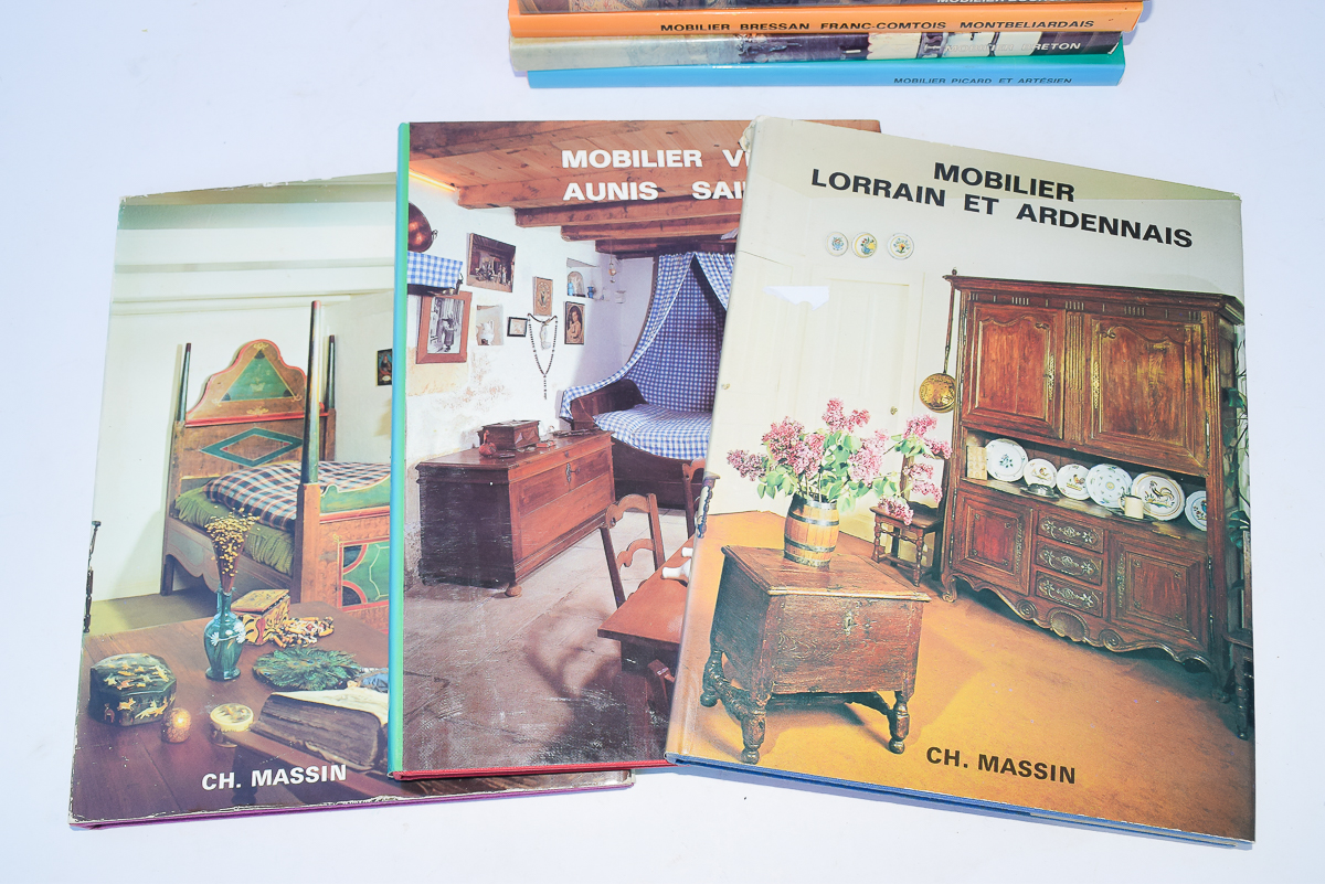 Set of 10 French Furniture Books by CH. Massin