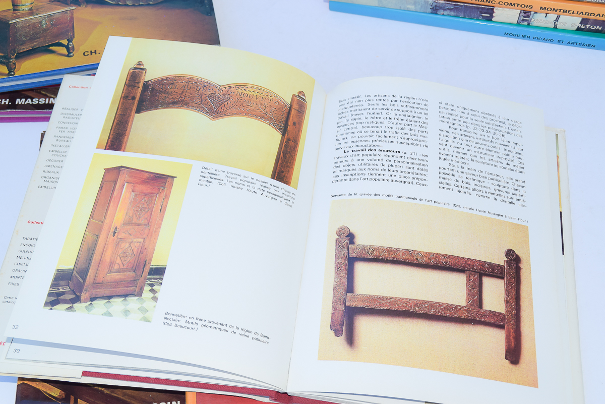 Set of 10 French Furniture Books by CH. Massin