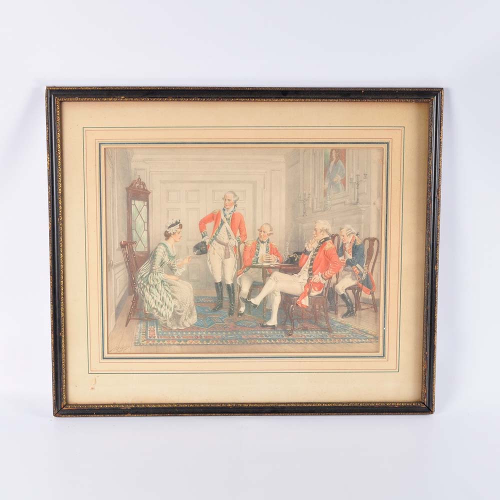 Vintage H. A. Ogden Offset Lithograph