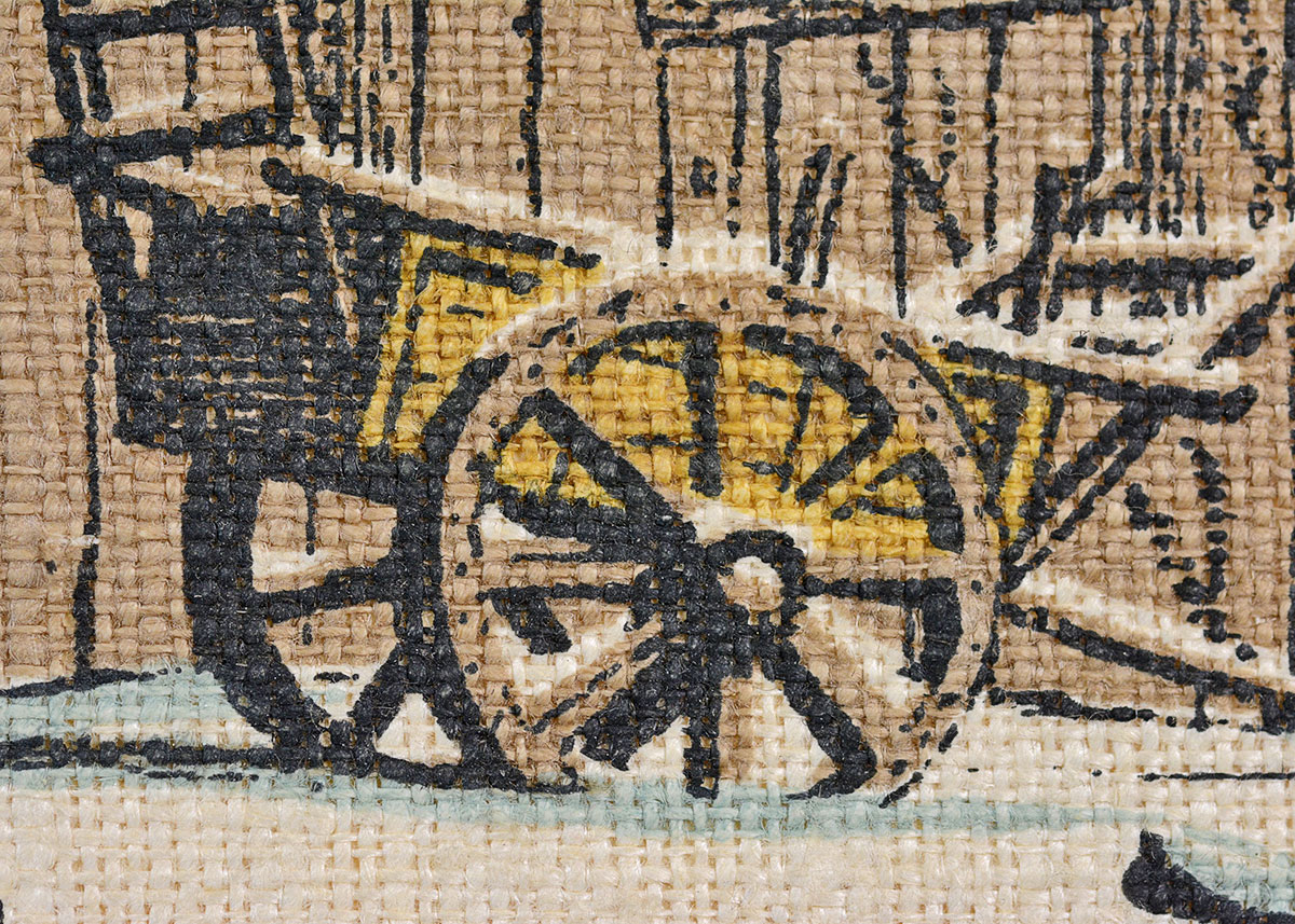 Framed R. Batchelder Lithograph on Linen