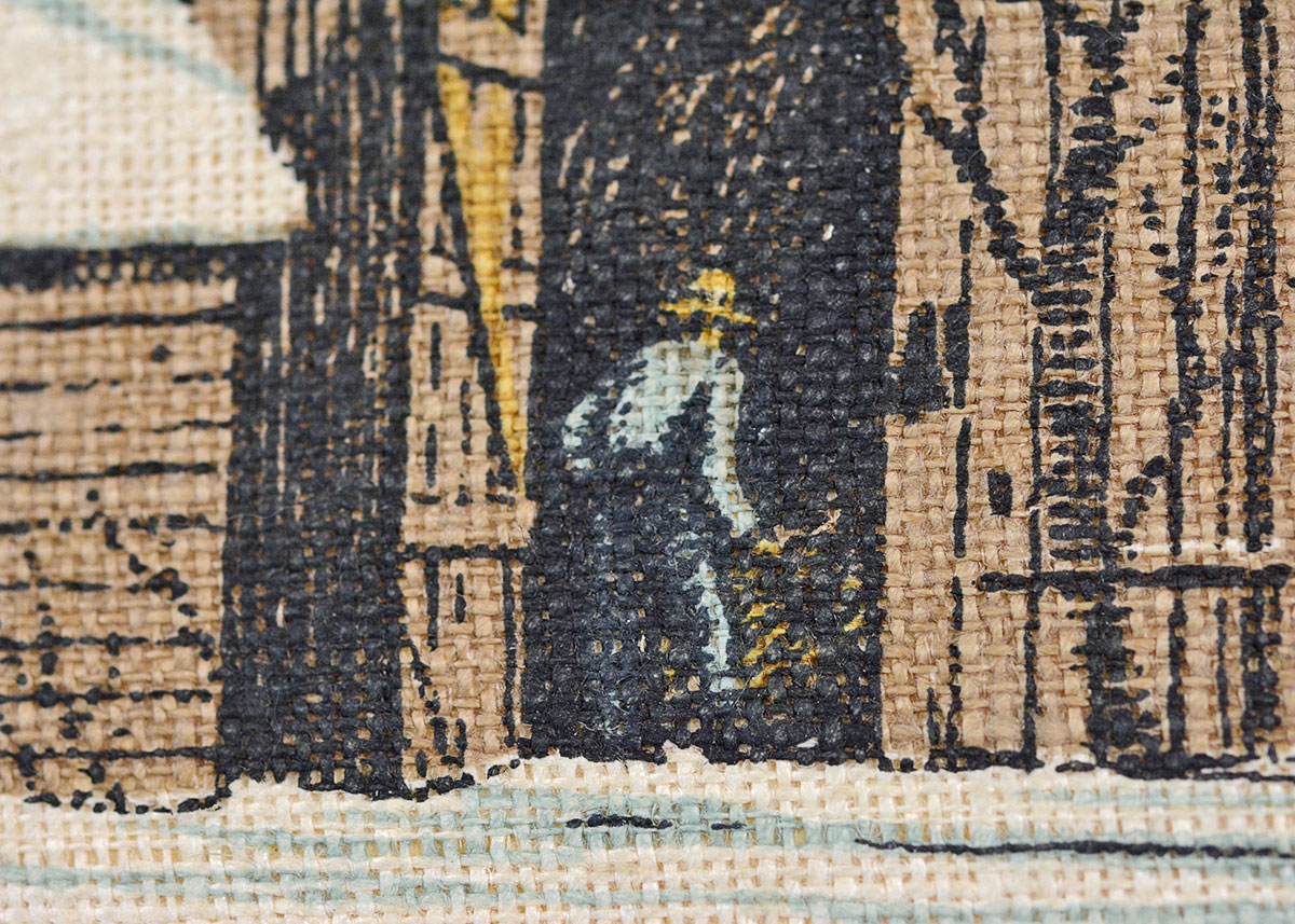 Framed R. Batchelder Lithograph on Linen