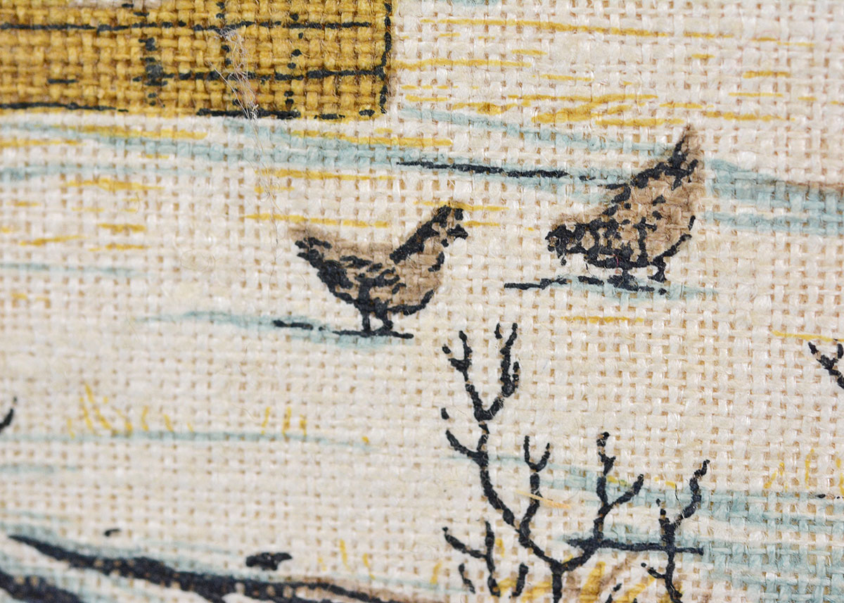 Framed R. Batchelder Lithograph on Linen