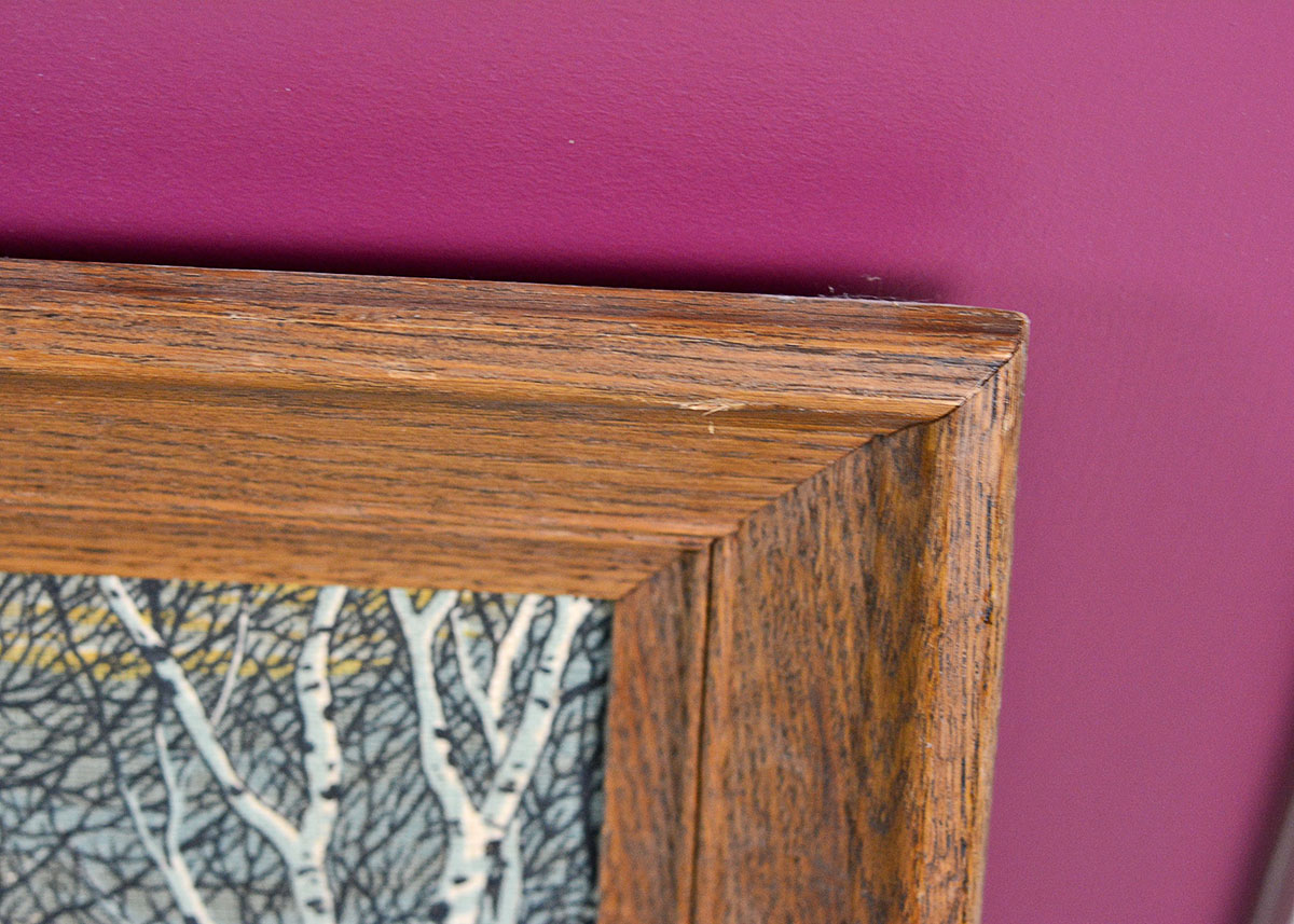 Framed R. Batchelder Lithograph on Linen