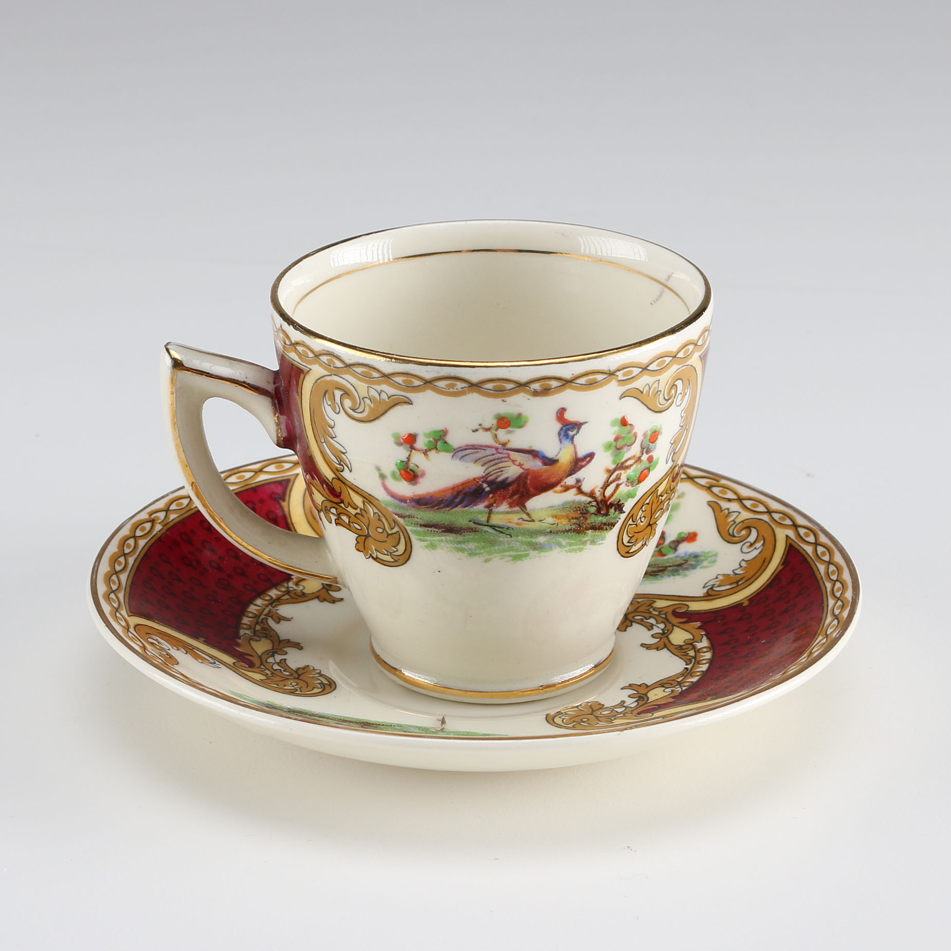 Set of Myott "Chelsea Bird" Vintage Staffordshire China