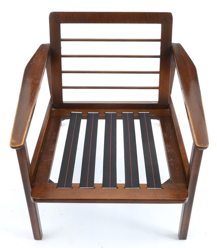 Danish Modern Hans Wegner Style Walnut Lounge Chair