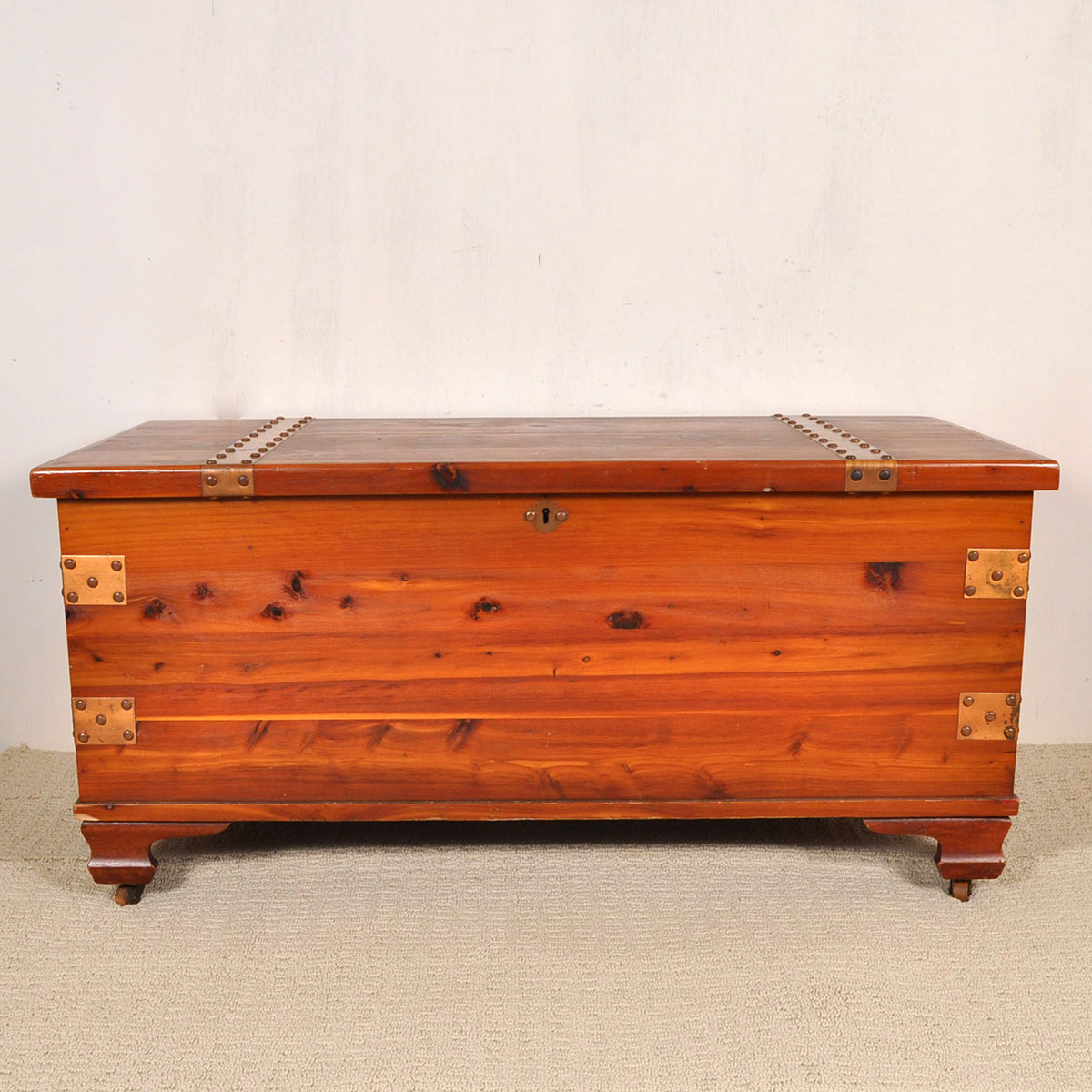 Standard Line Cedar Chest with Copper Straps