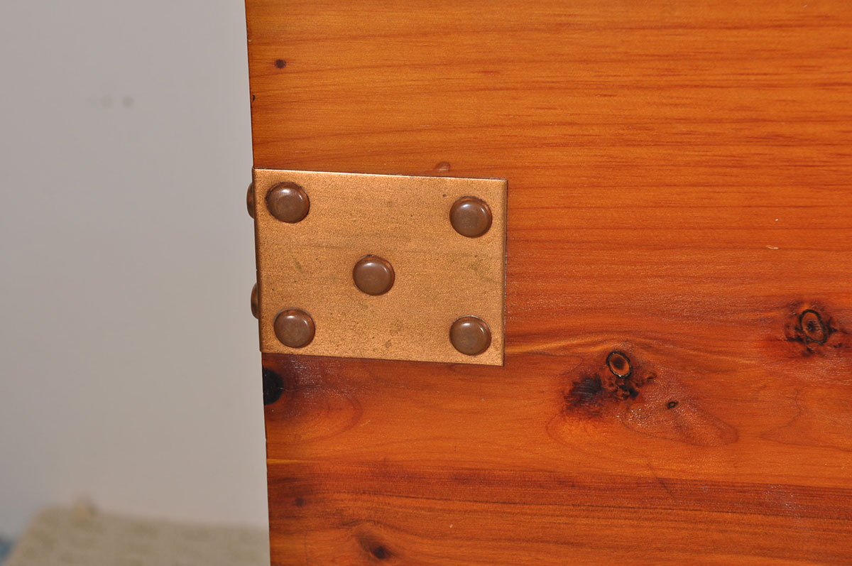 Standard Line Cedar Chest with Copper Straps