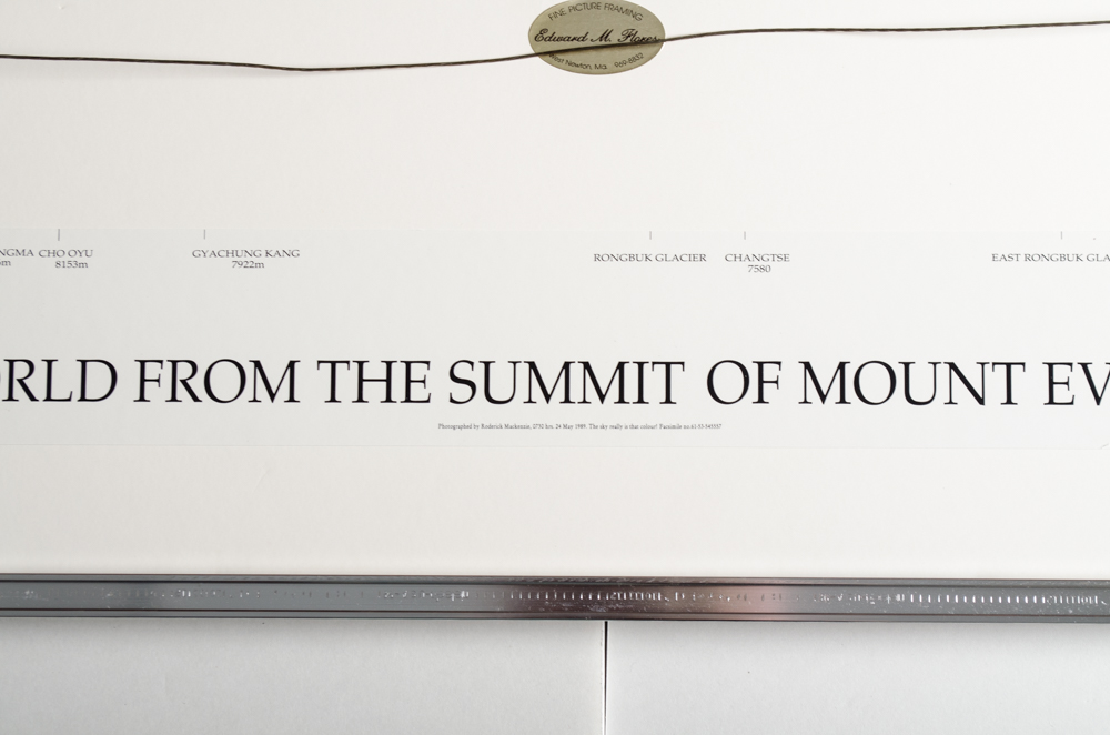 Roderick Mackenzie "The World From The Summit of Mount Everest" Lithograph Print