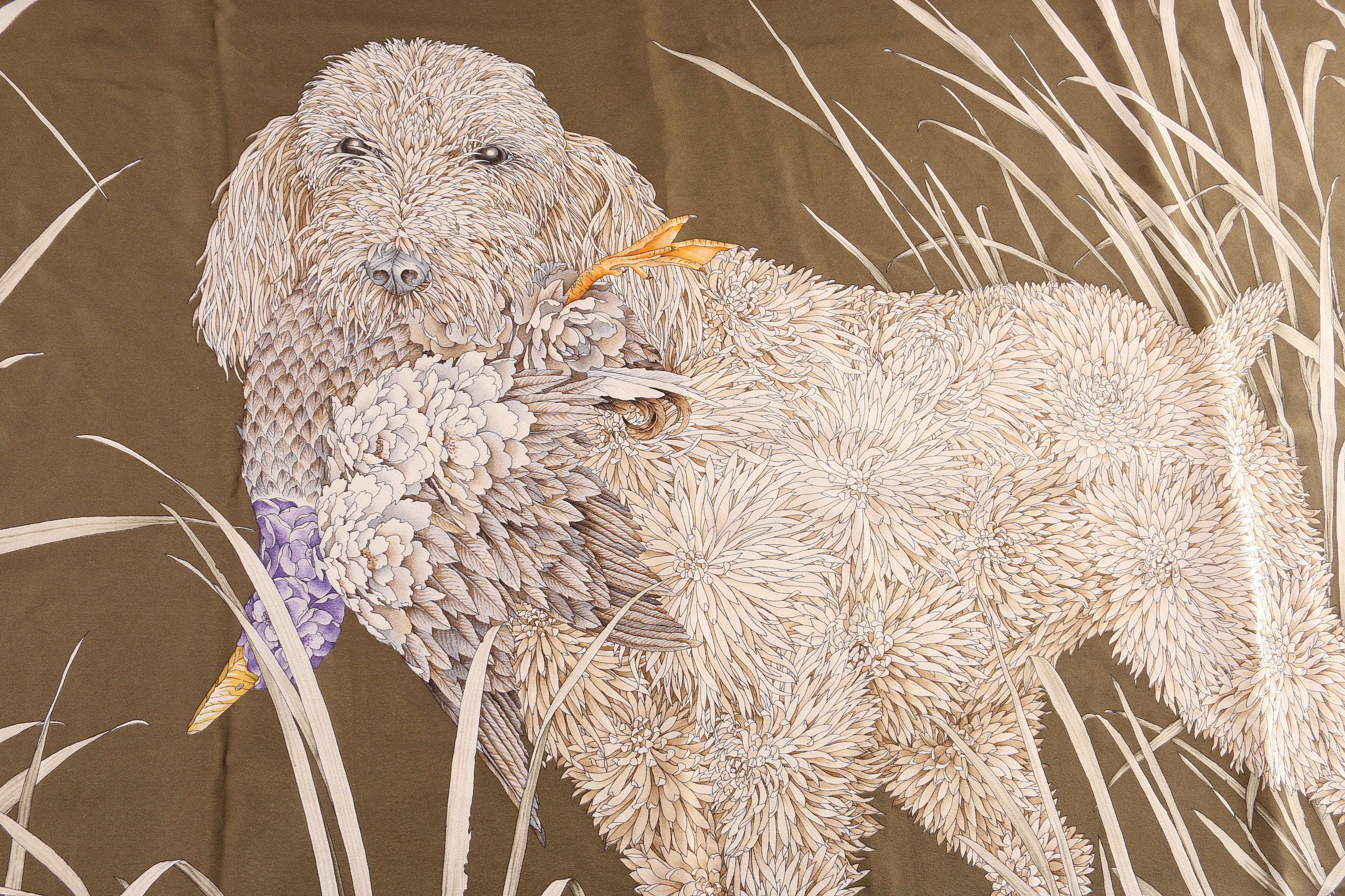 Salvatore Ferragamo Hunting Dog Scarf