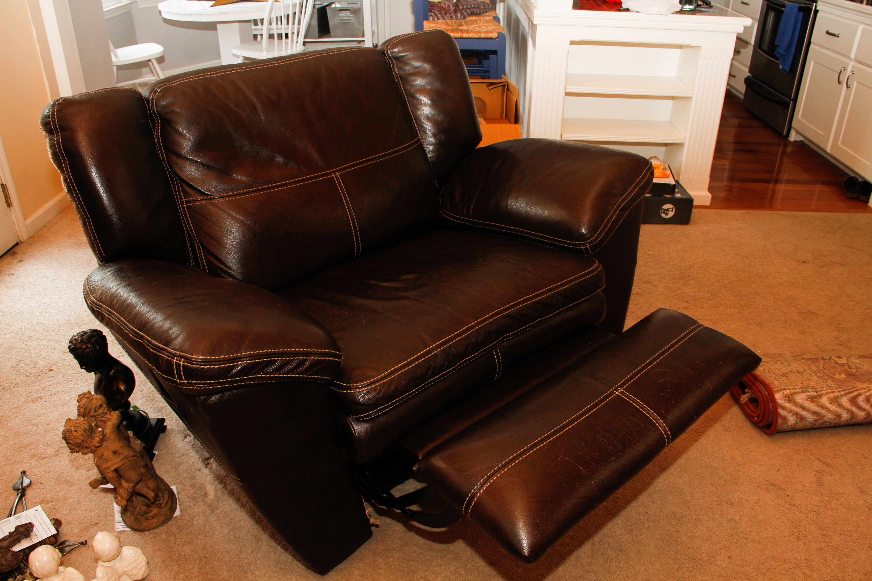 Oversized Leather Chair