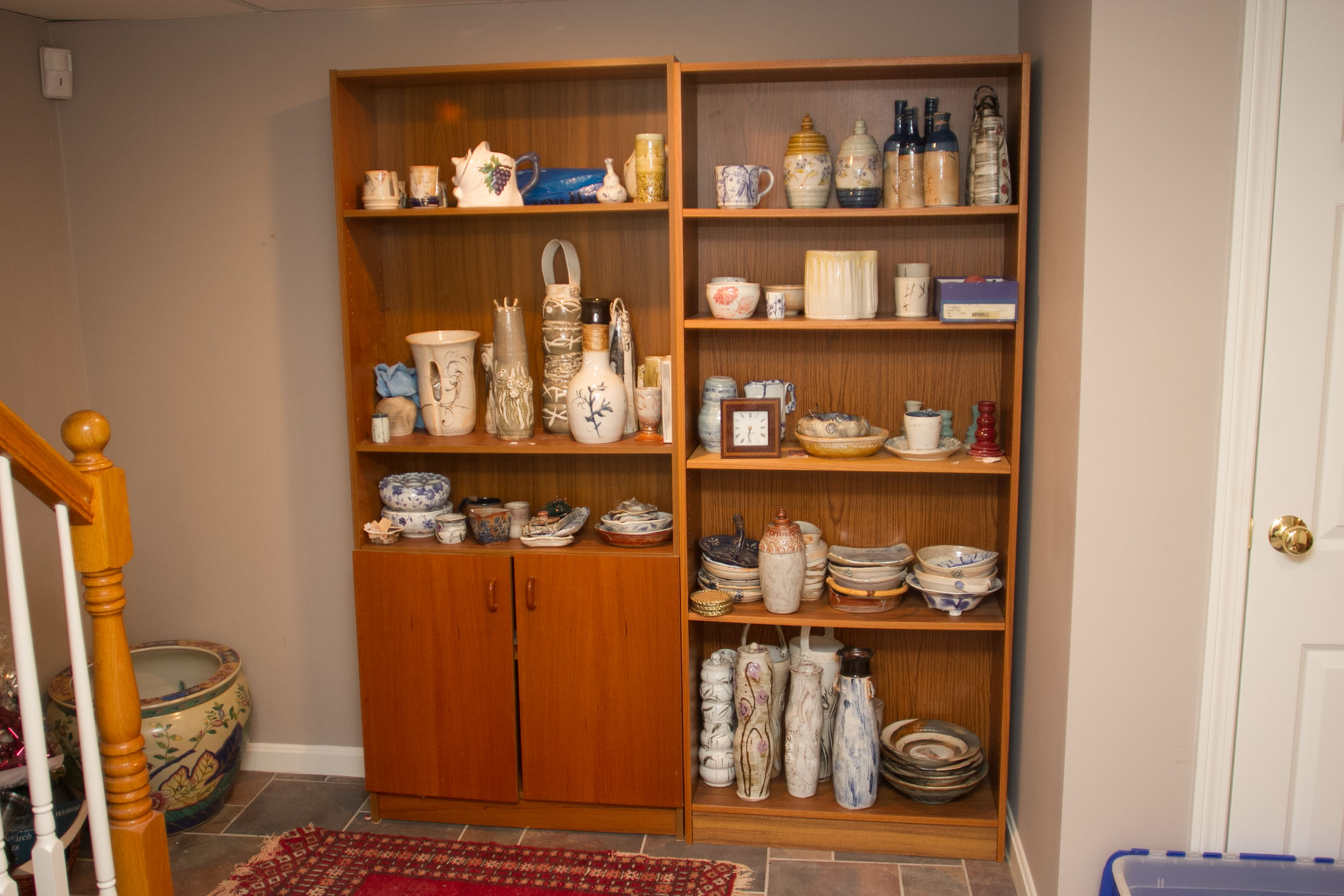 Four Veneer Bookshelves