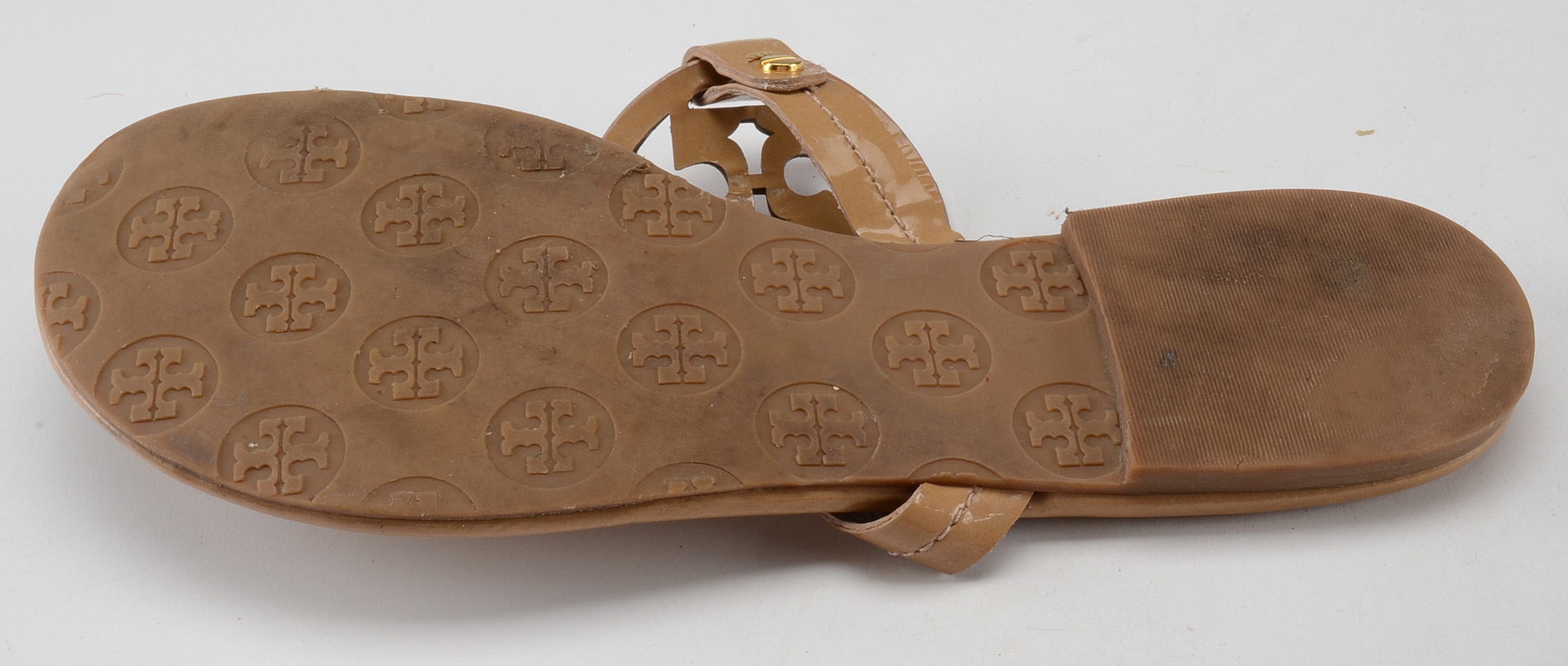 Tory Burch Tan Patent Leather Sandals
