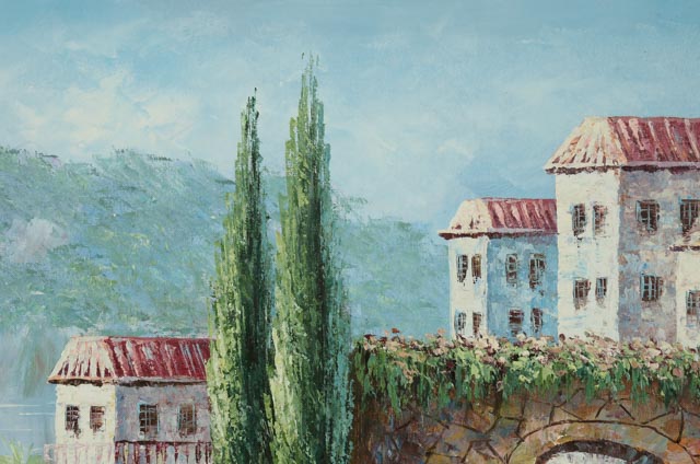 K. Wallis Original Oil on Canvas Coastal Painting