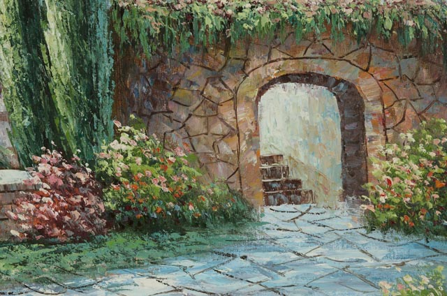 K. Wallis Original Oil on Canvas Coastal Painting