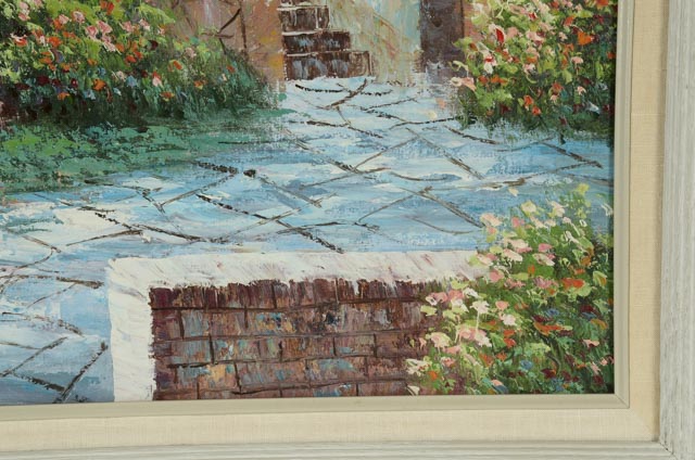 K. Wallis Original Oil on Canvas Coastal Painting