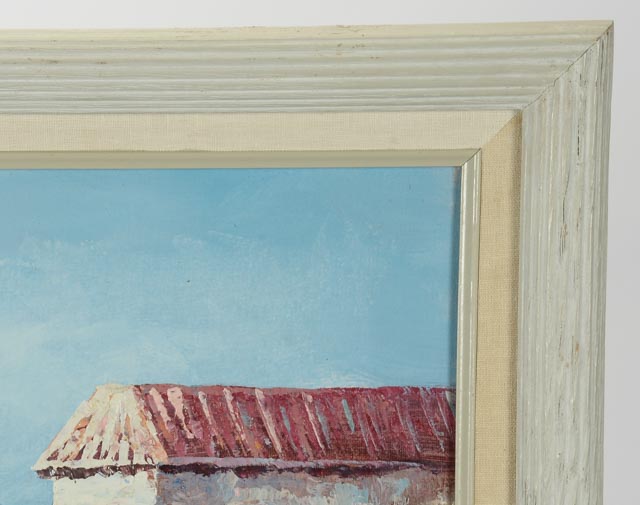 K. Wallis Original Oil on Canvas Coastal Painting