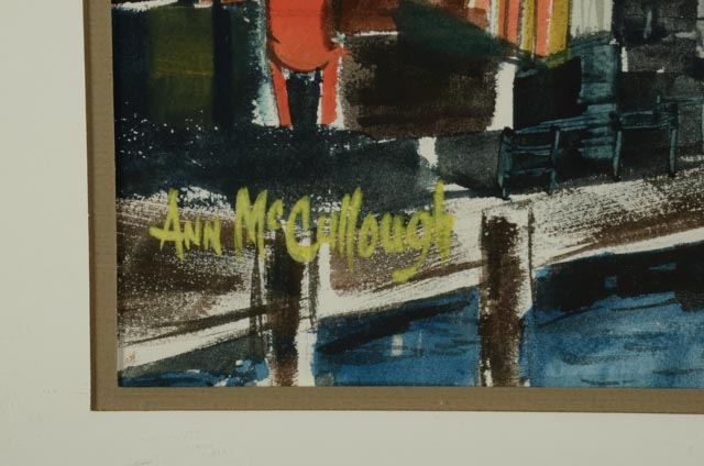 Ann McCullough Original Watercolor Painting