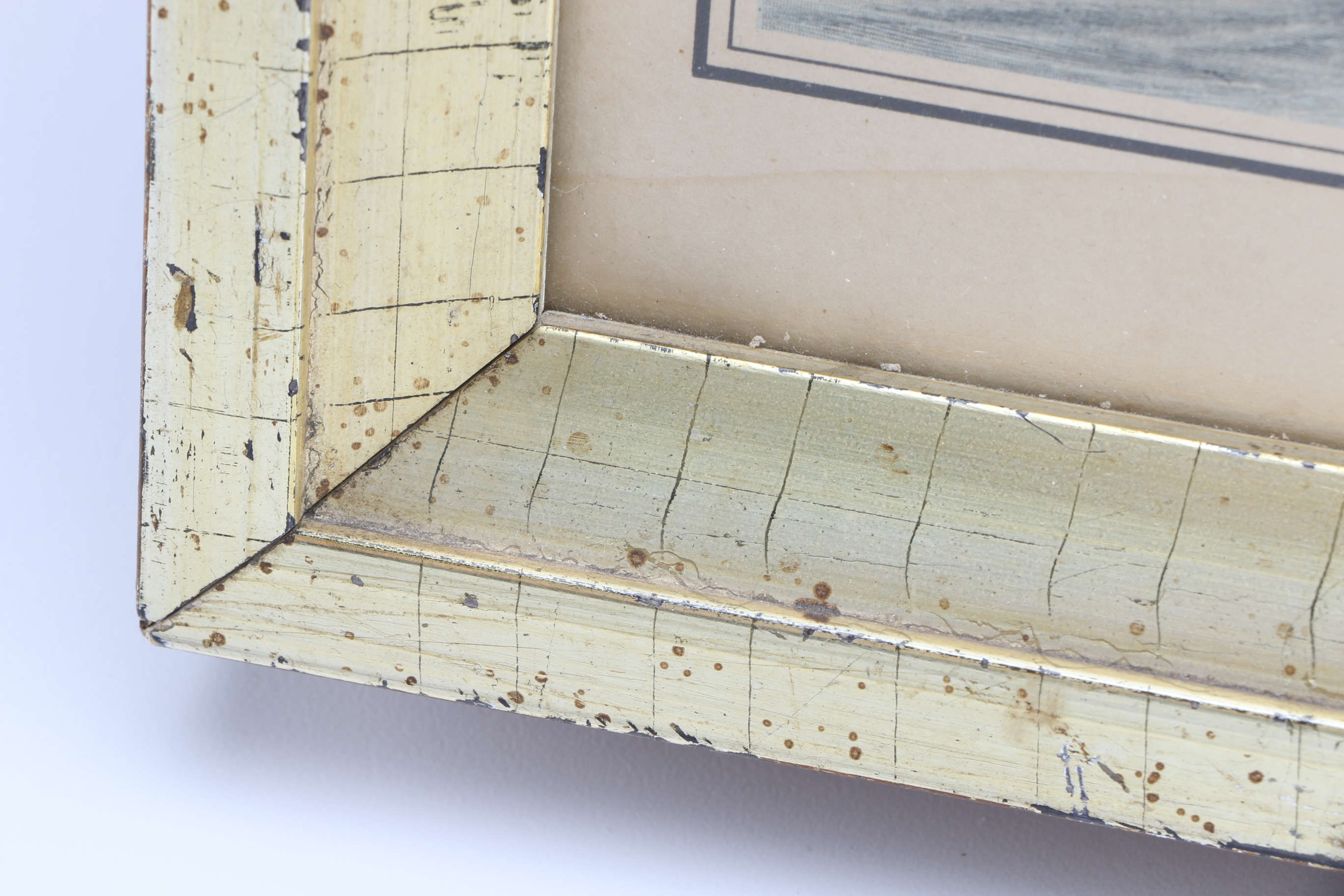 Five Framed Vintage Offset Lithographic Prints of U.S. Cities