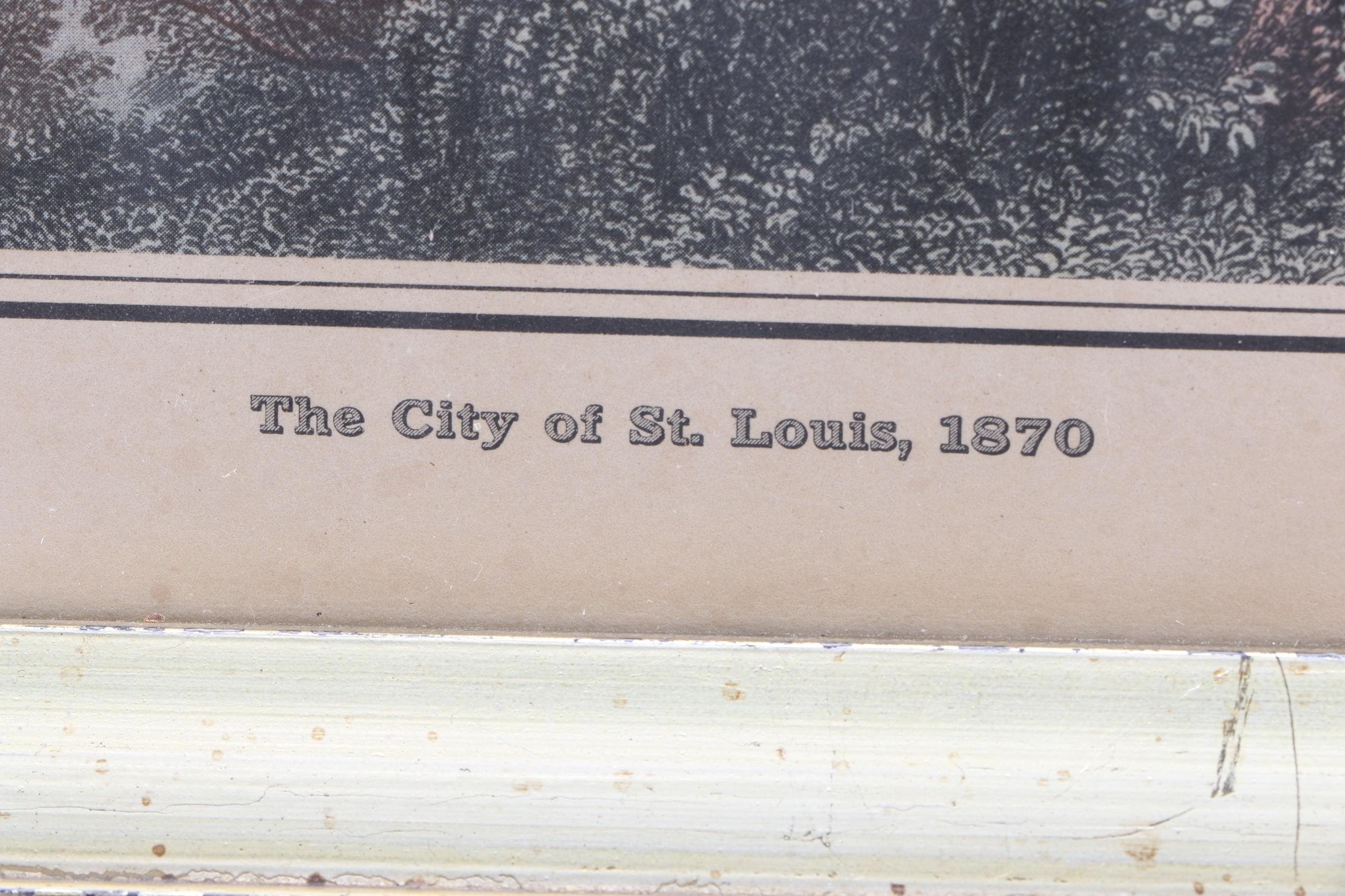 Five Framed Vintage Offset Lithographic Prints of U.S. Cities