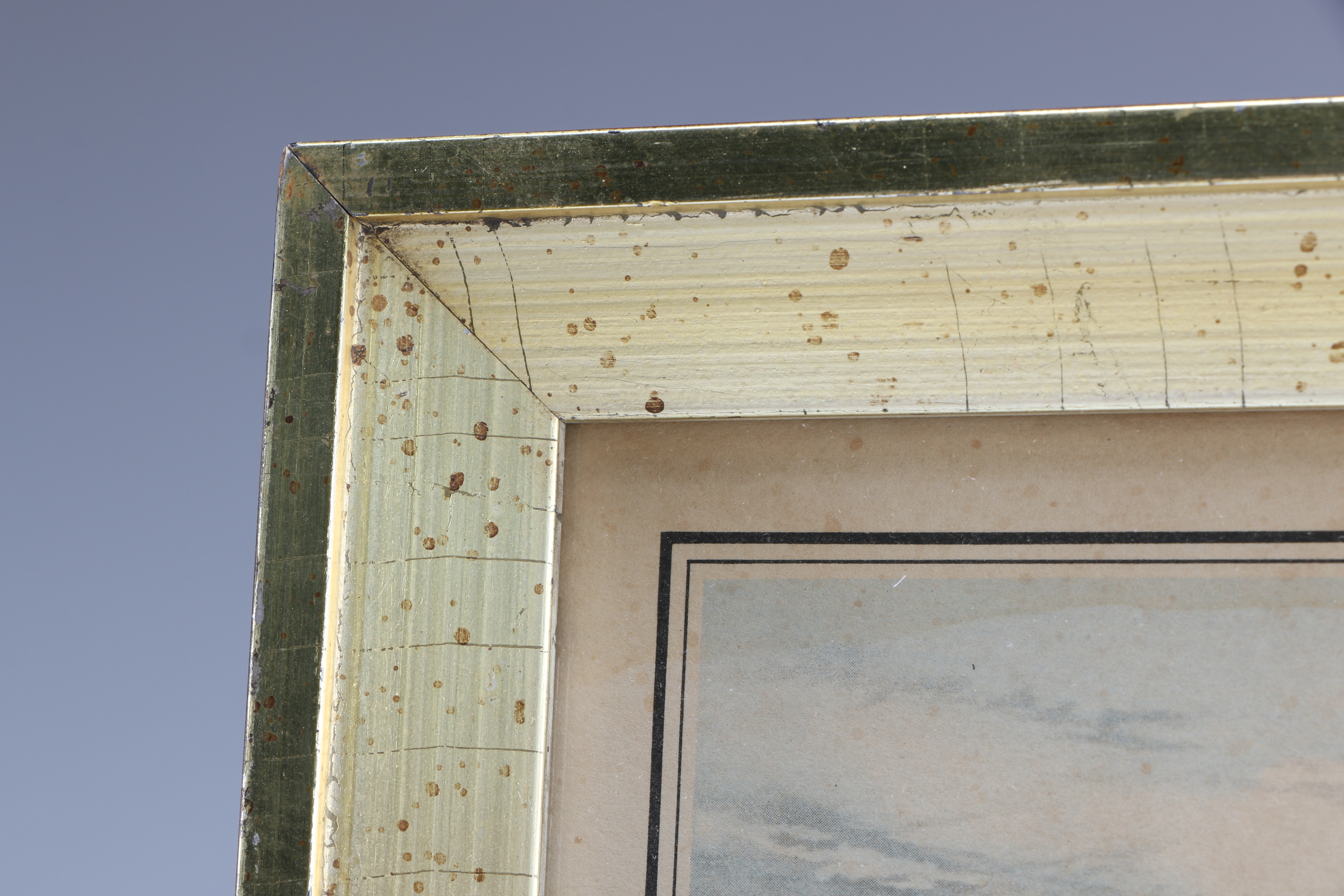 Five Framed Vintage Offset Lithographic Prints of U.S. Cities