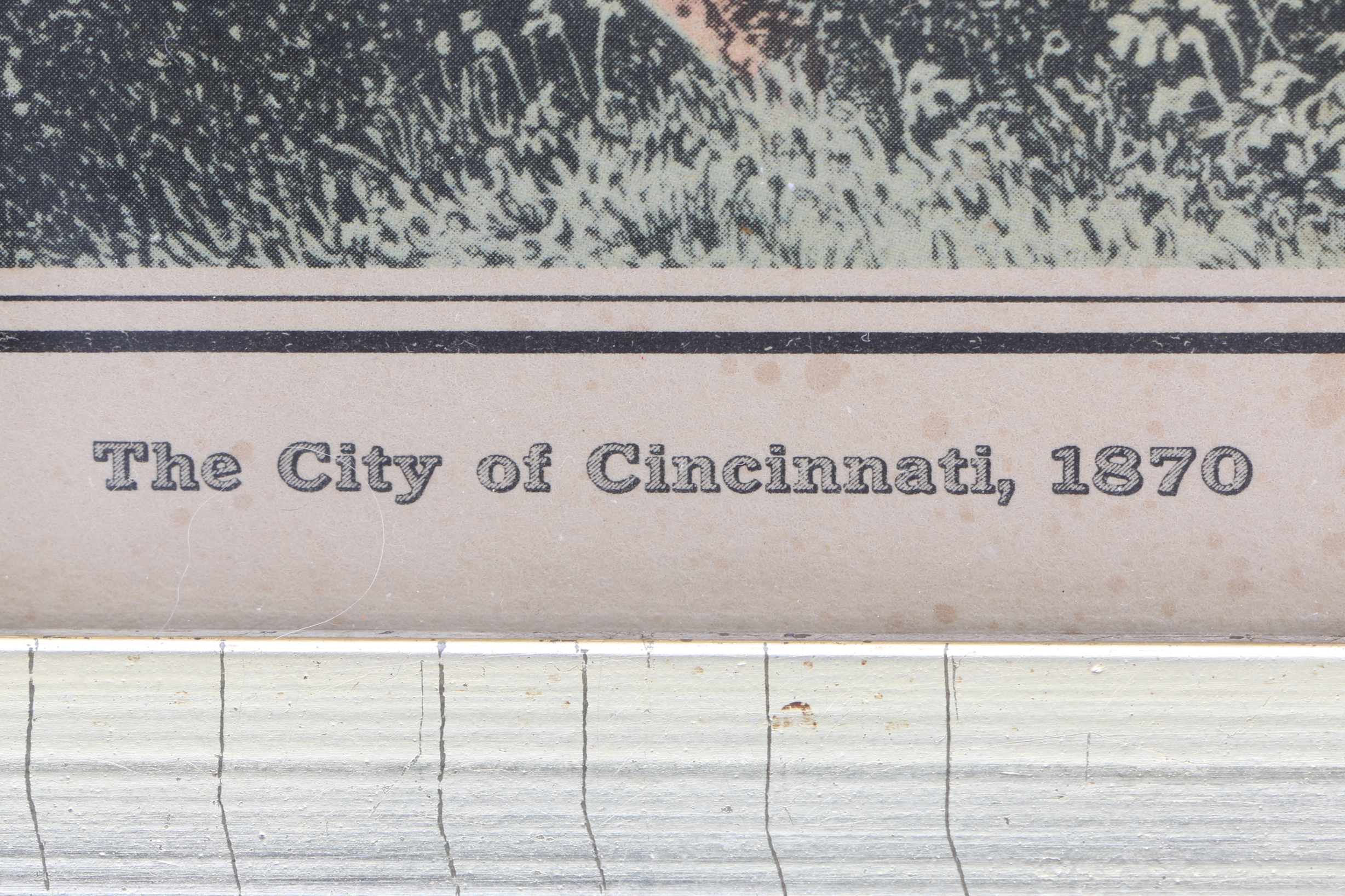 Five Framed Vintage Offset Lithographic Prints of U.S. Cities