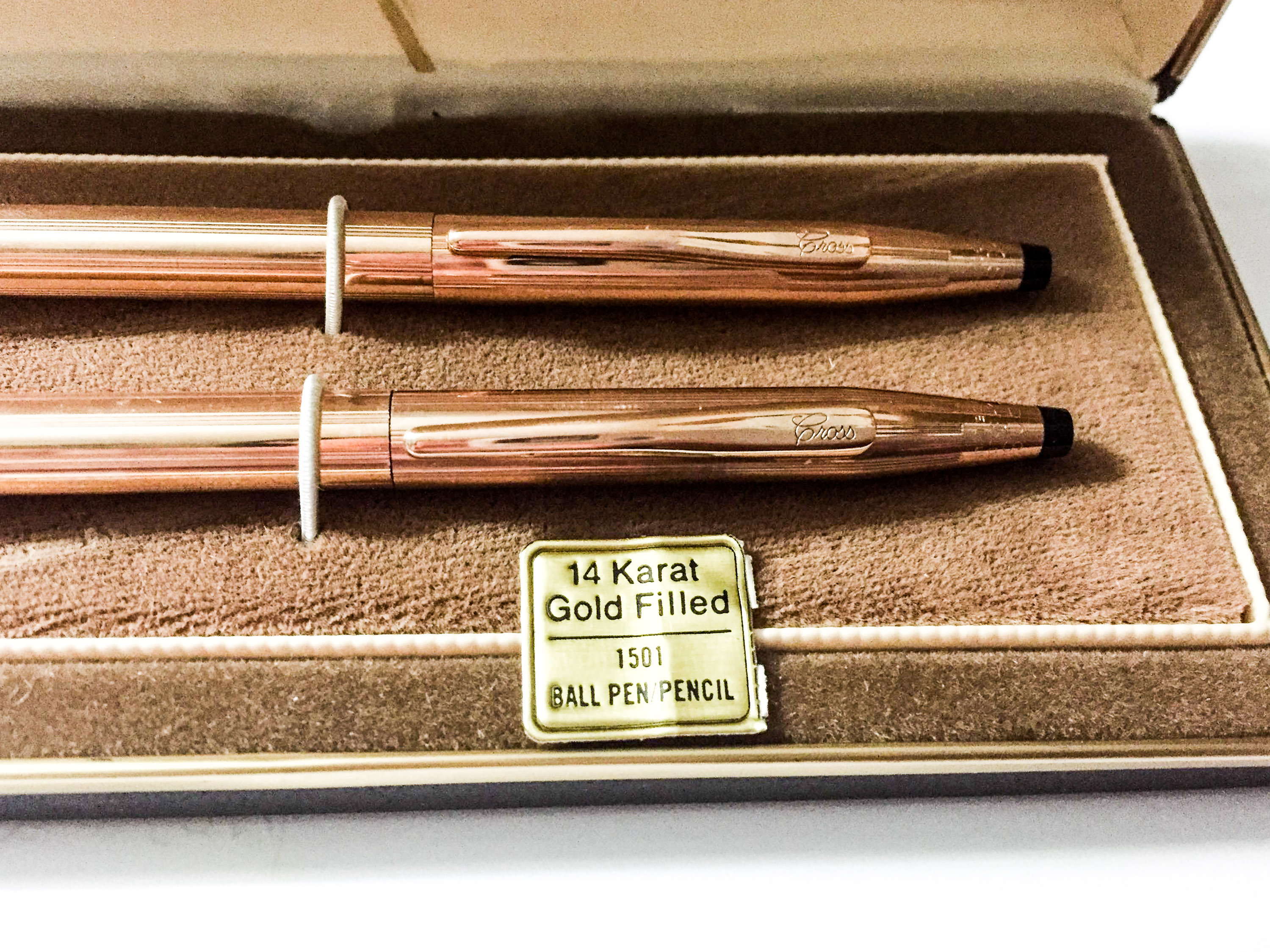 Vintage Cross 14k Gold Filled Pen and Pencil Set