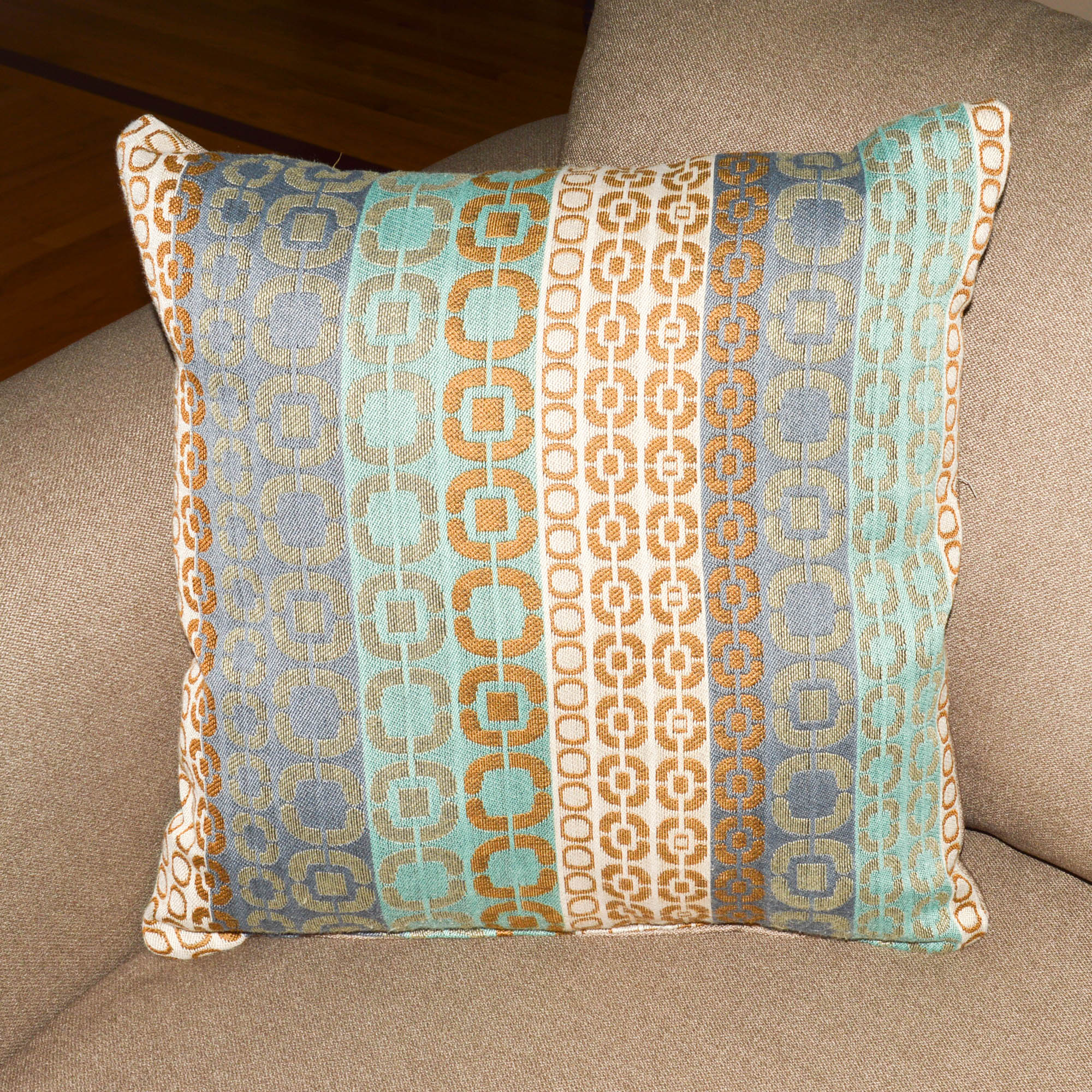 Gray Upholstered Sectional Sofa