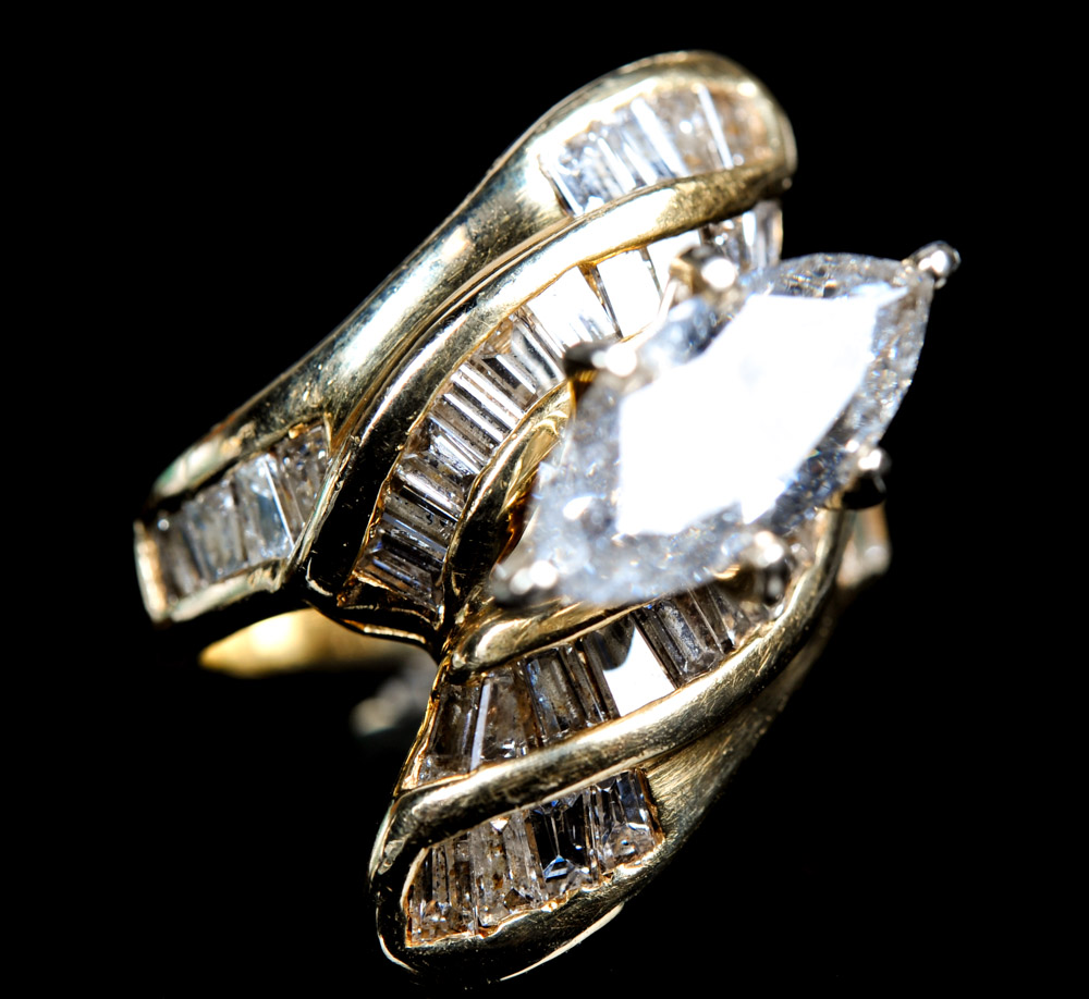 14K Yellow Gold 2.85CTW Diamond Ring