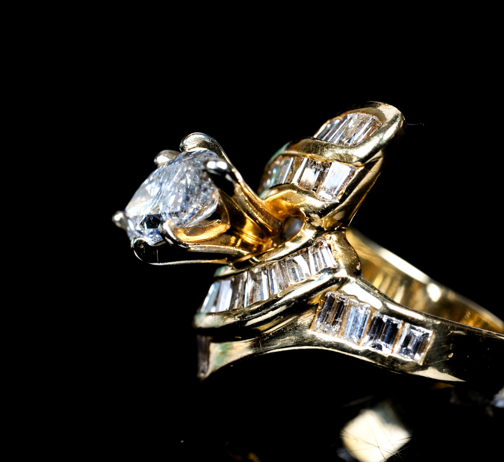 14K Yellow Gold 2.85CTW Diamond Ring
