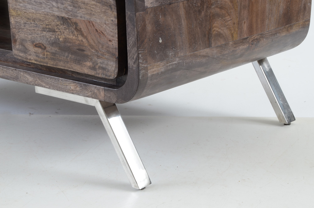 Modern Style Walnut Finish Coffee Table