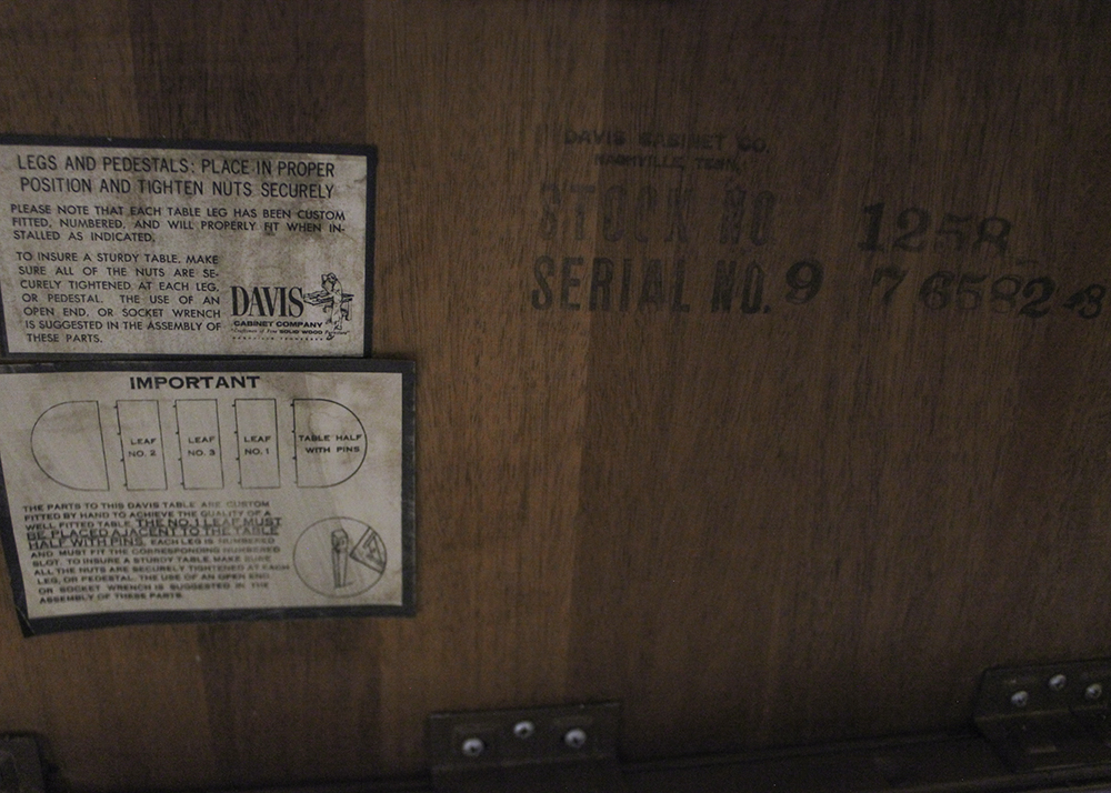 Davis Cabinet Co. Walnut Queen Anne Dining Table and Twelve Chairs