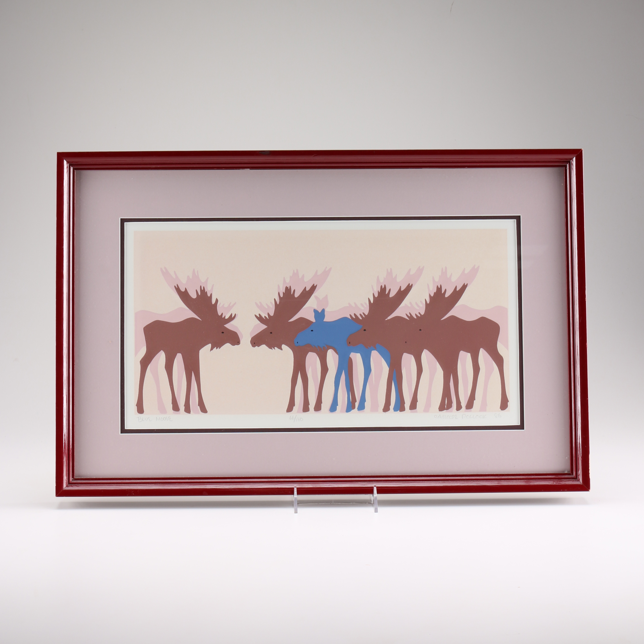 1986 Framed Serigraph by Carolee Pollock