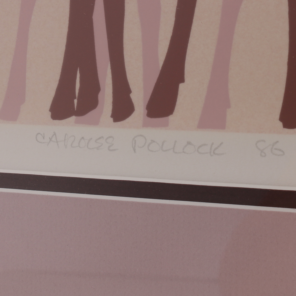 1986 Framed Serigraph by Carolee Pollock