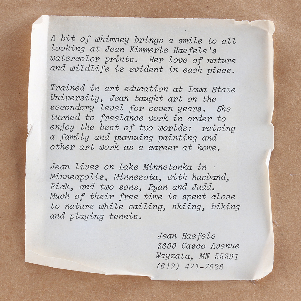 1986 Framed Serigraph by Carolee Pollock