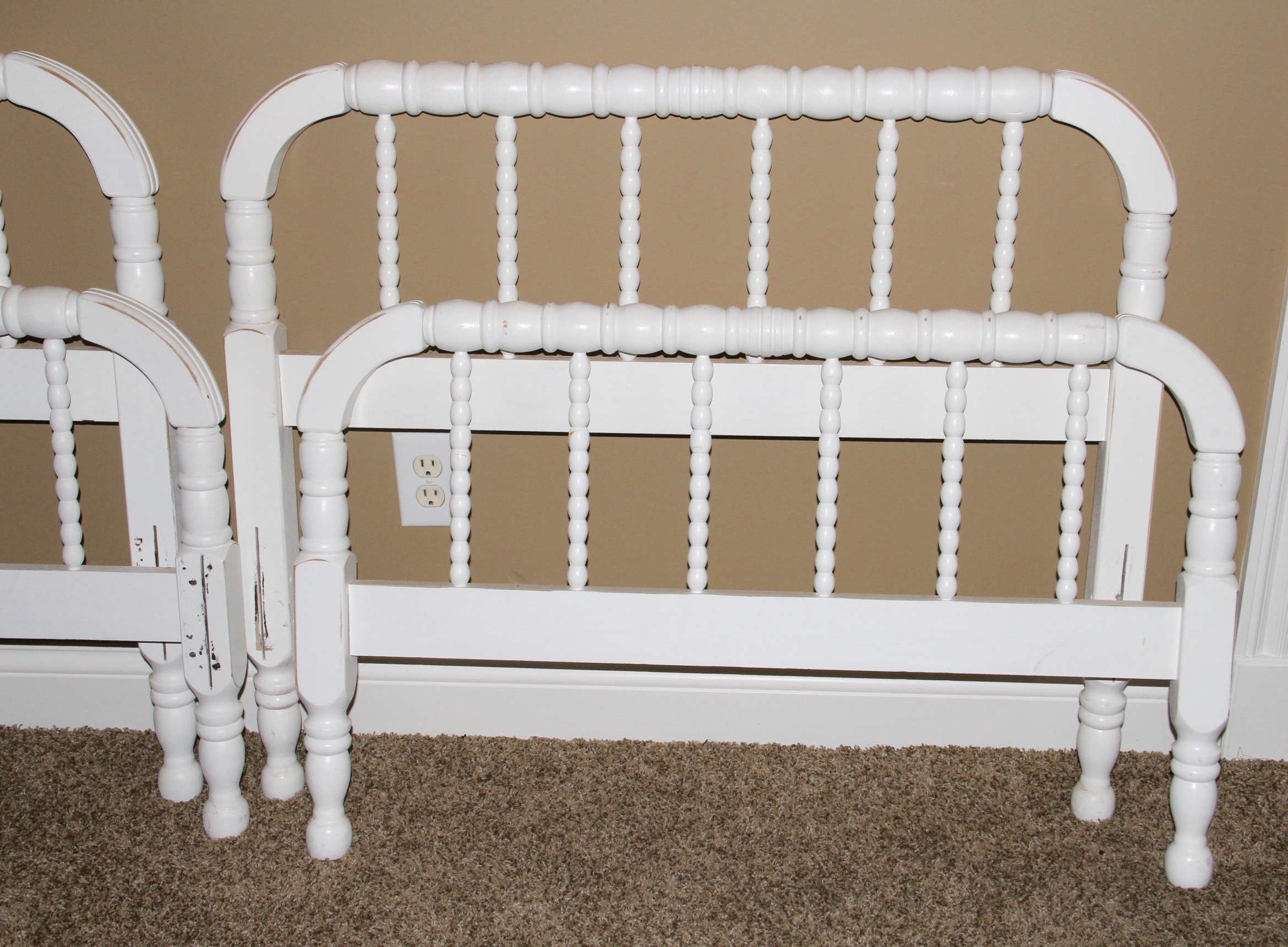 Two Twin Headboards and Footboards
