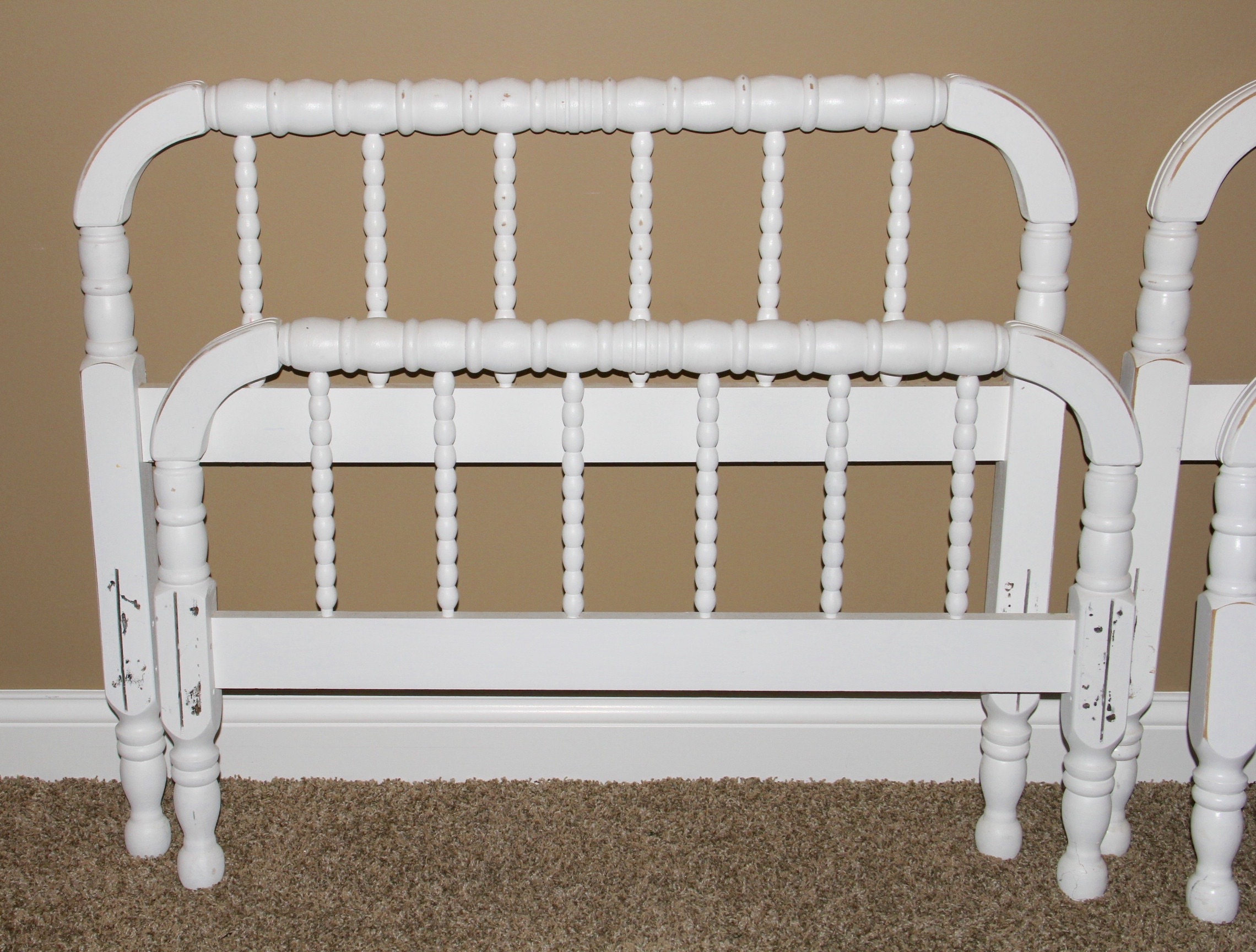 Two Twin Headboards and Footboards