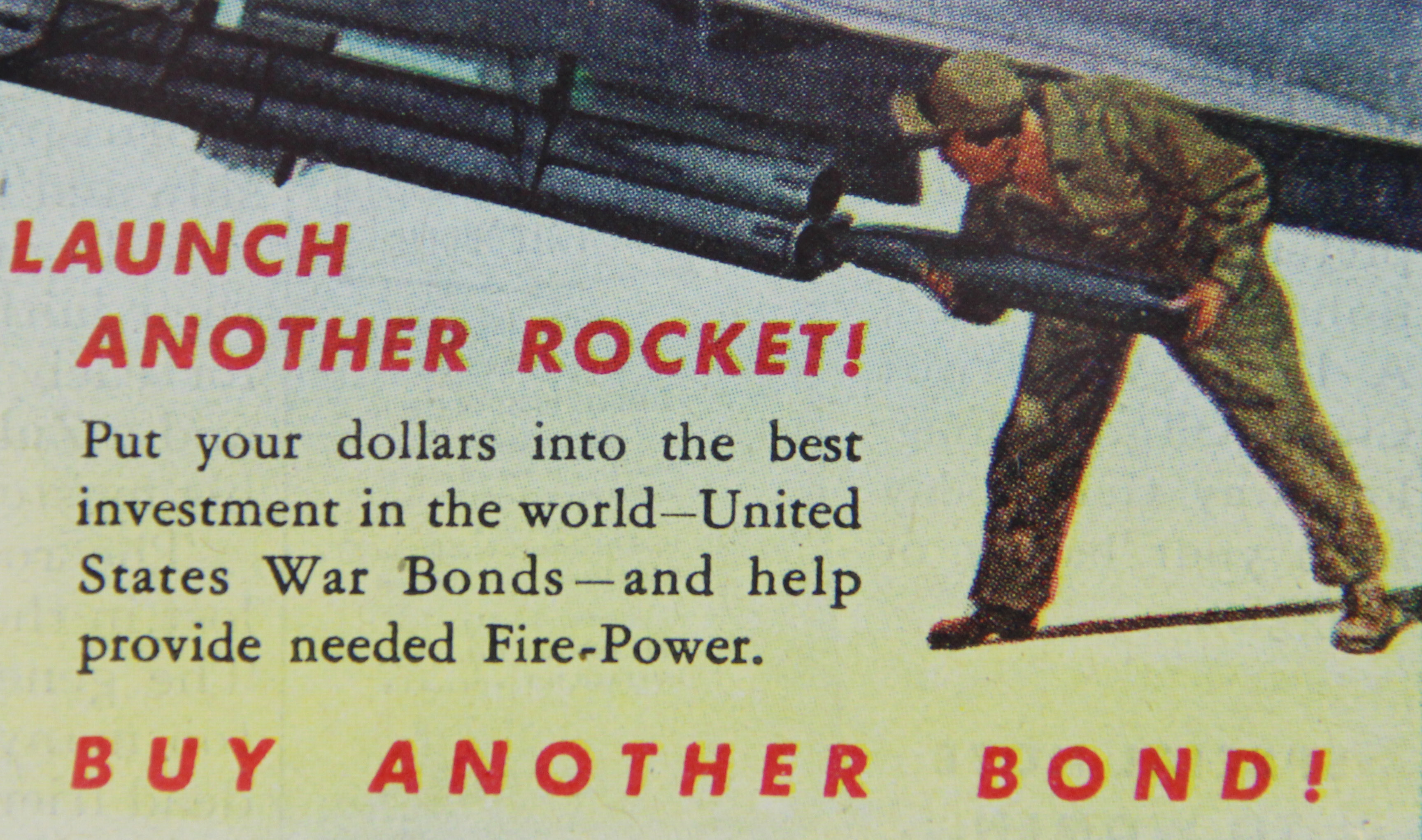 Orignal 1944 Magazine Advertisment a WWII P47 Thunderbolt