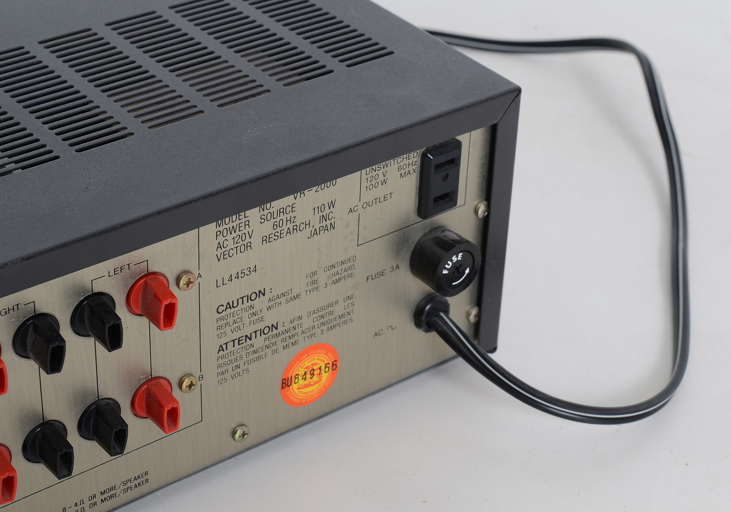 Sony and Vector Research Stereo Equipment